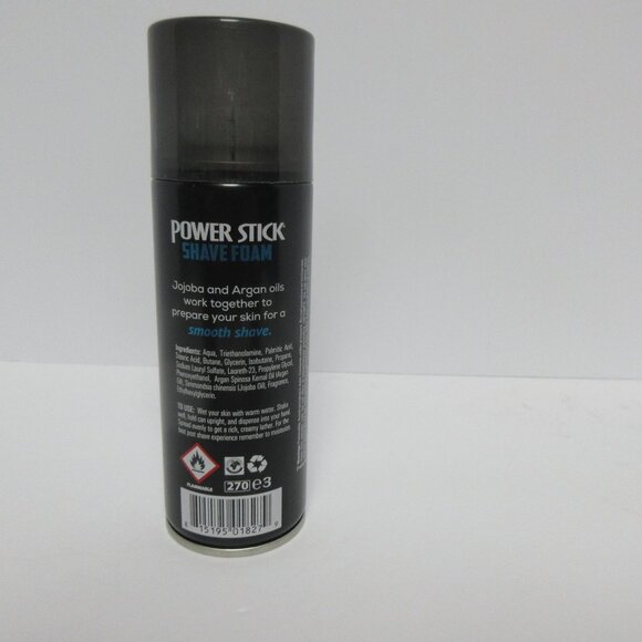 Power Stick Face Body Shave Foam Cooling Formula Argan & Jojoba Oil 5 ozEa - Picture 5 of 5